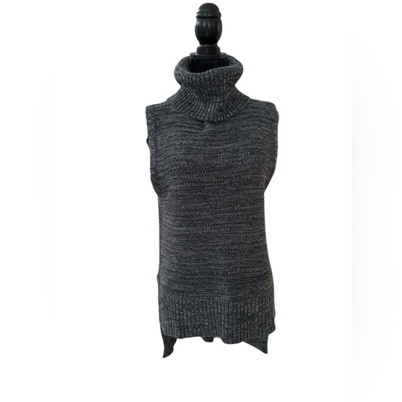 Banana Republic Tops - Banana Republic Blue Gray Sleeveless Turtleneck Sweater Tunic Size Small